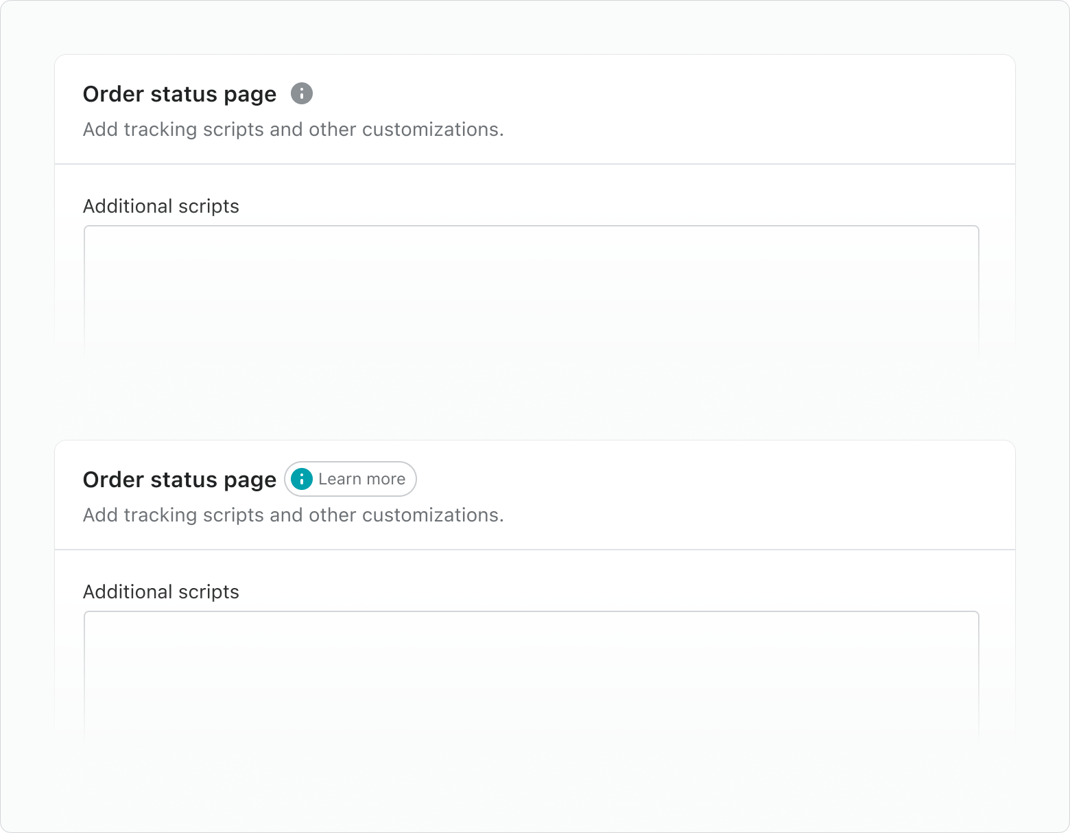 “Learn more” badge interaction pattern